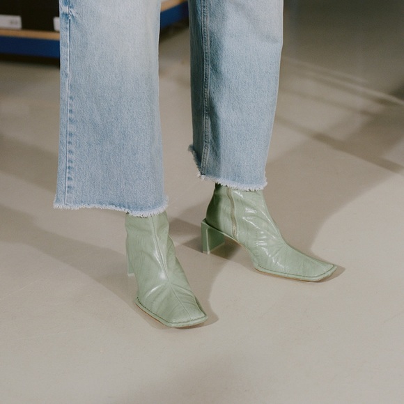 Miista Anitha Eel-Embossed Leather Boots - Picture 2 of 6